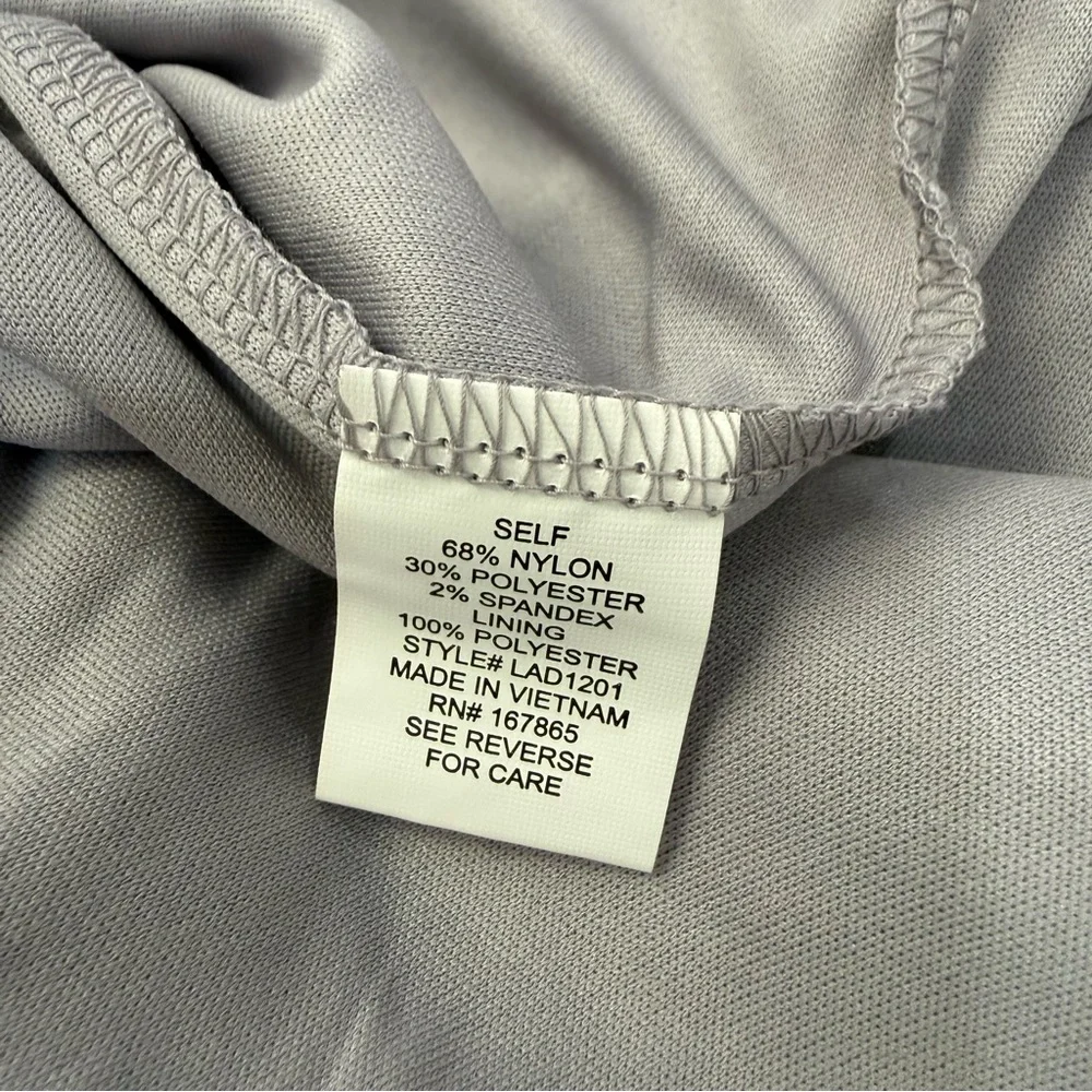 NY Collection Silver Lace Dress with Sequins Size 2X  Formal Evening Wedding - Picture 6 of 8